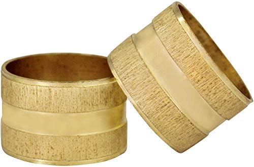 ITOS365 Handmade Gold Christmas Holiday Festive Napkin Rings Holder para festas na mesa de jantar todos os dias, conjunto