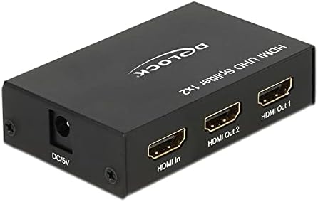 Delock Hdmi Splitter em> 2 x Hdmi Out, 4 K Uhd