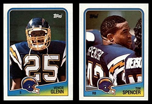 1988 Topps San Diego Chargers Team Set San Diego Chargers NM/MT Chargers