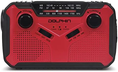Dolphin R-100C DSP 10 watts portátil 3 bandas AM/FM/banda meteorológica BT BT
