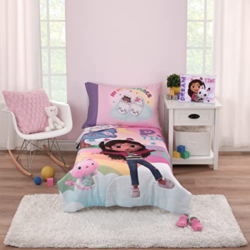 DreamWorks Gabby's Dolouse Dream It Up Pink e Purple Pandy Paws Decorative Toddler travesseiro