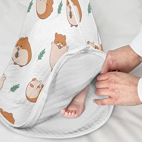Vvfelixl Sack Sack para bebês recém-nascidos, cobertor vestível de bebê fofo, saco de dormir de transição para bebês, traje de sono para criança 12-24 meses