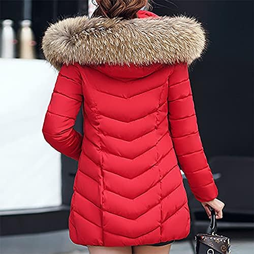 Jaquetas de esqui rmxei para mulheres modelos de moda feminina Modelos médios de algodão grande jaqueta de algodão de cabelo grande
