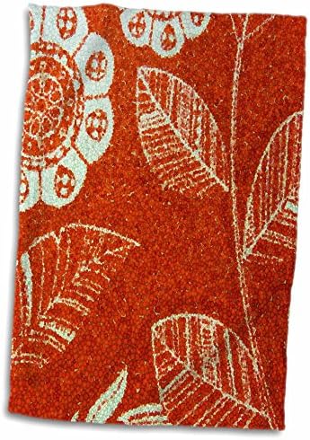 3drose florene padrão abstrato - floral vermelho quente - toalhas
