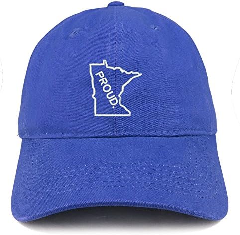 Trendy Apparel Shop orgulhoso Minnesota State esboço bordado de algodão chapéu de pai