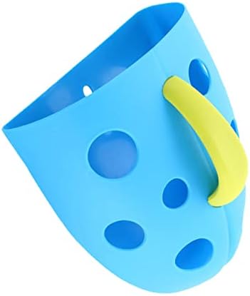 Toyvian 1pc armazenamento de brinquedos de banho azul para a criança pendurada bolsa de armazenamento de armazenamento Toys de