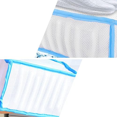 Solustre Travel Mechine Laundry Zippered Organize Wash Machine Protector Seguidor seguro Blue acolchoado para malha