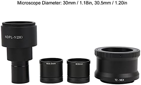 Lente da câmera de microscópio ZDFHZSFG, adaptador de lentes de microscópio de desempenho estável e confiável para objetos