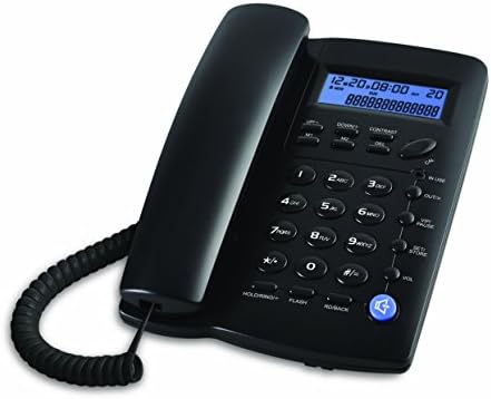 Ornin Y043 Corded Telefone com alto -falante, exibição, apenas telefone da mesa