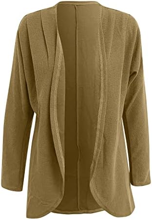 Jaquetas e casacos femininos dianteiro aberto caridigans tricotar suéter macio de manga longa cardigã casual solto