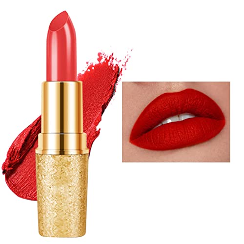 Velvet Lipstick Impermeável Longo Non Stick Cup não desaparece brilho labial nu de até 24 horas Maquiagem labial para mulheres batom de batom