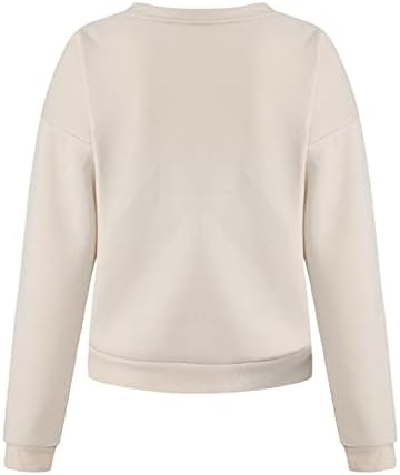 Sorto Aihou para mulheres gráficas estéticas de grande tamanho casual manga longa suéter de pullógrafo de camisolas