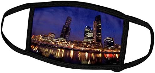 3drose Danita Delimont - City Skylines - Austrália, Melbourne, Queens Bridge, City Skyline -Au01 DWA3714 - David Wall - Máscaras