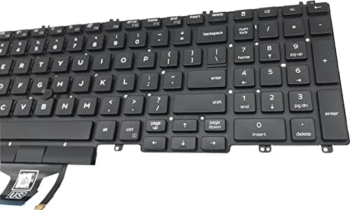 Teclado de substituição Lit para Dell Precision - 3500 3501 3540 3541 Teclado para latitude 5500 5501 5510 Série