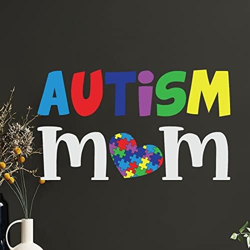 Autismo infinito orgulho coração seja você mesmo decalque de parede para decoração adesivo de consciência do autismo