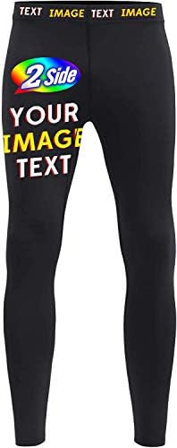 O2Tee Costom Spats Spats Adicione o seu logotipo Text Fullpried Compression Leggings Tights- Running, BJJ, MMA