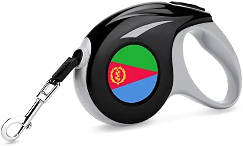 Bandeira da Eritreia Repreleira de cachorro retrátil Pet Lineh com alça de um botão Lock and Lanke for Small/Medium Dog ou Cat