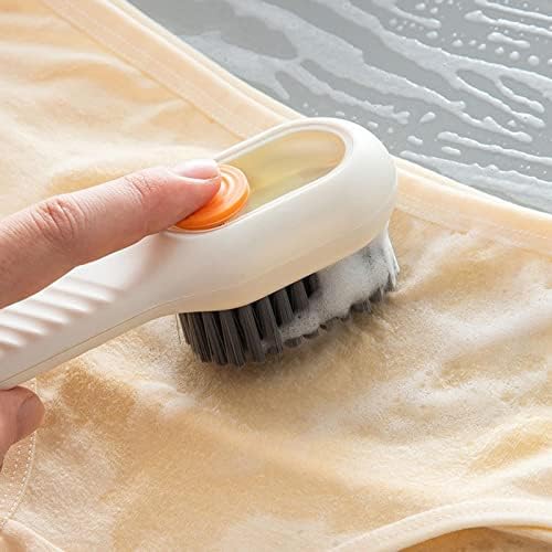 Liuzhiphipeng 2 PCs Multifuncional escova de sapato líquido Líquido automático Adicionando escova de limpeza de pele macia para lavagem da panela de prato, manípulo comprido roupas de roupa de roupa lavagem