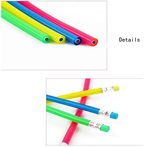 30 PCS Lápis flexíveis coloridos Magic lápis macio e macio com Eraser escrevendo presente para crianças Equipamento divertido para