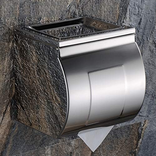 BBSJ 304 Solder de caixa de lenços de aço inoxidável, suporte para o vaso sanitário, suporte à prova d'água, dispensador
