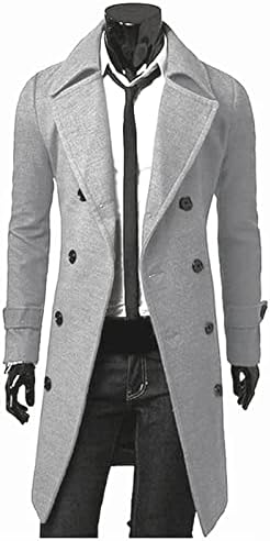 O outono e o inverno masculinos magros tops elegantes casaco de capa de caneca longa e elegante