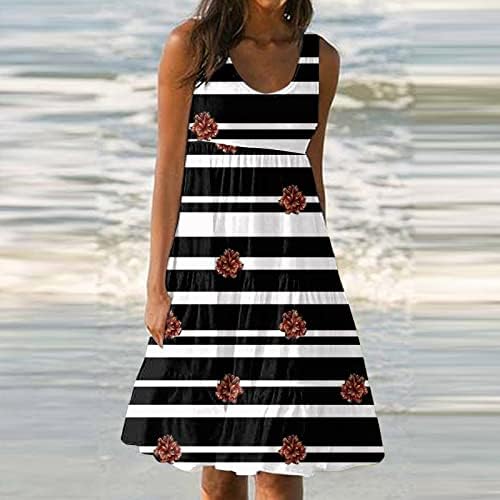 Trebin feminino vestido feminino estampa casual slip beach saia