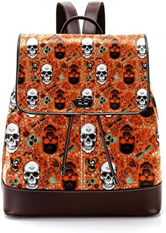 Mochila de laptop VBFOFBV, mochila elegante de mochila de mochila casual bolsa de ombro para homens, Skull Tropical Flor Flor