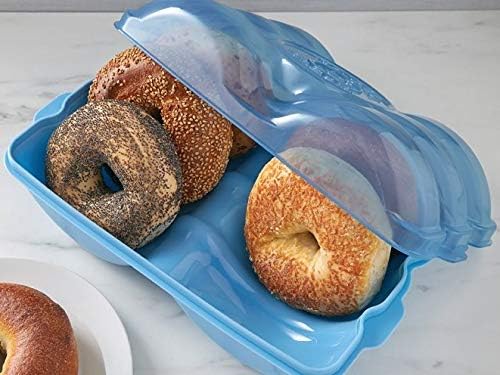 Toque em copo de copo Ultimate Combo Bagel + Muffin + Donut Fresh Combo - Bagel reutilizável, muffin e armazenamento de rosca/contêiner