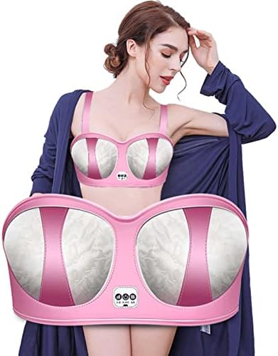 Izzya Electric Brey Massage Bra, 10 modos Massageador de mama, embrulho de 360 ​​° de largura, 40 ℃ Comprepressão