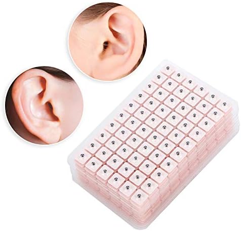 Adesivo de orelha, 1800pcs sementes de orelha acupuntura remendo o stesage de massagem da orelha, pressione sementes,