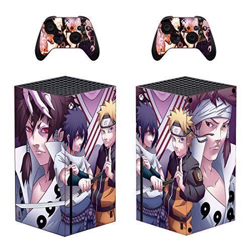 Kajal Mani X-Box-One-Série X Conjunto de Pele Shinobi Anime HD Impressão frontal Proteção para console, Decalque de pele do controlador