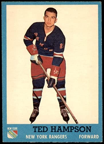 1962 Topps # 55 Ted Hampson New York Rangers-Hockey NM Rangers-Hockey