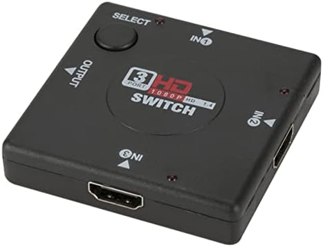 MOOKEENONE 1 X HDMI SUGWER, Caixa quadrada de 3 portas HDMI Switcher 3 em 1 saída 1080p 3D