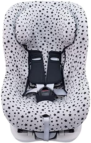 Jyoko Kids Cover Liner Universal fez algodão para assento de carro com suporte de cabeça compatível com Britax, Chicco, Mico