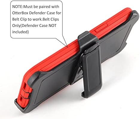 Holdre de clipe de cinto de reposição de pacote 2 para o Samsung Galaxy Note 9 OtterBox Defender Series Case | Clipe para porta