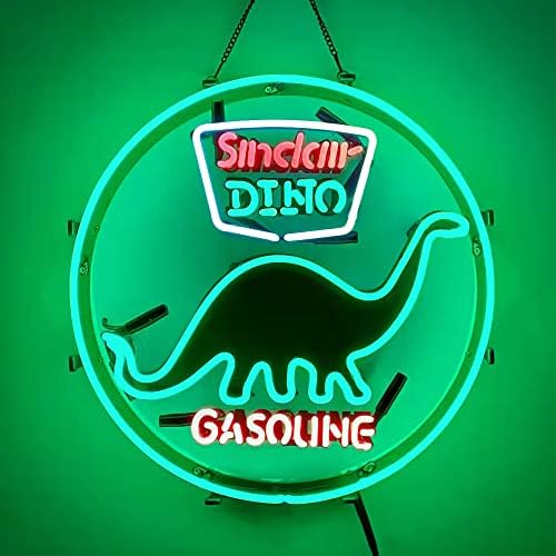 Rong Neon Fty Sinclair Dino Dino Gasonline Sinais