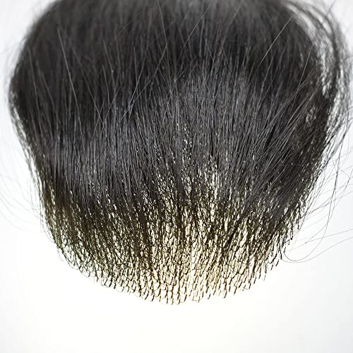 Topper de cabelo humano para mulheres e homens ultra transparentes de pele fina de peças de cabelo de substituição PU