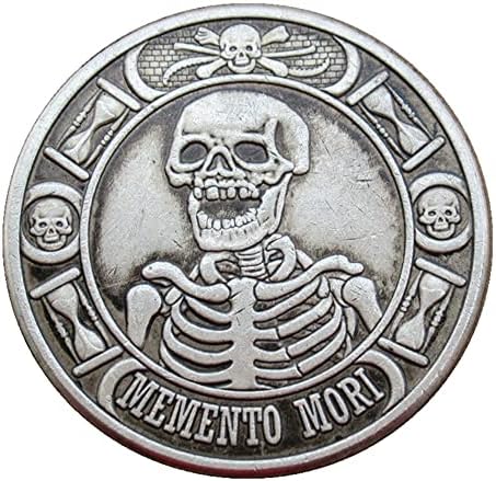 Hobo Nickel Coin Skull Comemorativa Coin Morgan Dólares Copiar moeda de moeda colecionável Cópia comemorativa Coin Coin