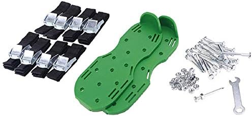 Hyggeral 1 par sapatos de aerador, fácil de usar para o jardim do jardim de jardim, sandálias de espigão de grama confortáveis