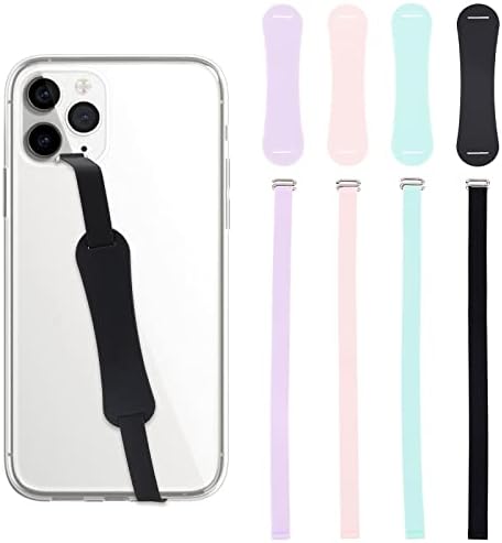 Olycraft 4 conjunta Silicone Telenting Strap Universal Silicone Eletic Loop Phone Grip Reutilable Hand Handder Phone Suport
