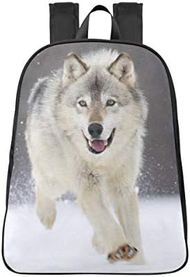 Quinn Cafe Lobo cinza Wolf à prova d'água de nylon backpack bolsa de bolsa