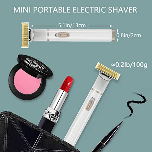 Dienalls Razoras elétricas para mulheres, 5in1 Ipx7 Trimeiro à prova d'água de biquíni para feminino pêlo pubiano, removedor de cabelo do nariz indolor, barbeador elétrico feminino para pernas e axilas, sobrancelhas de Epilador sem fio