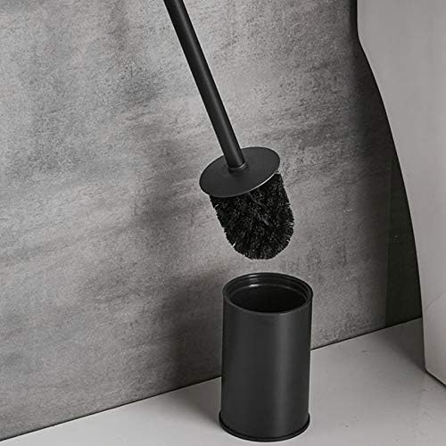 escova de vaso sanitário tigela de limpeza escova de aço inoxidável com base e capa Modelasy do chão ao teto para armazenar escova