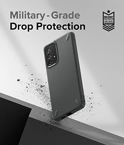Ringke Onyx Compatível com a caixa Samsung Galaxy A53 5G, capa de TPU flexível à prova de choque, robusta não deslizante - cinza