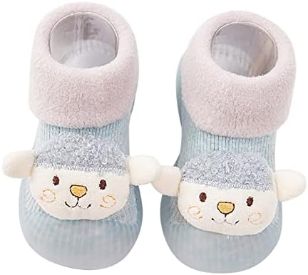 BOOTIES MENINAS TAMANHO 12 Infantis Toddle calçados Inverno Sapatos de criança de fundo macio de fundo interior não deslize o piso quente Sapatos Animal Shoes Sapatos de 12 meses Garota