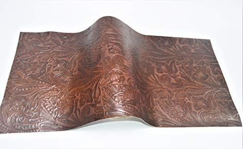 Peles de couro de grão superior de vaca genuína, várias impressões grossas e firmes, pré -retangular retangular retangular, por Abe Leather