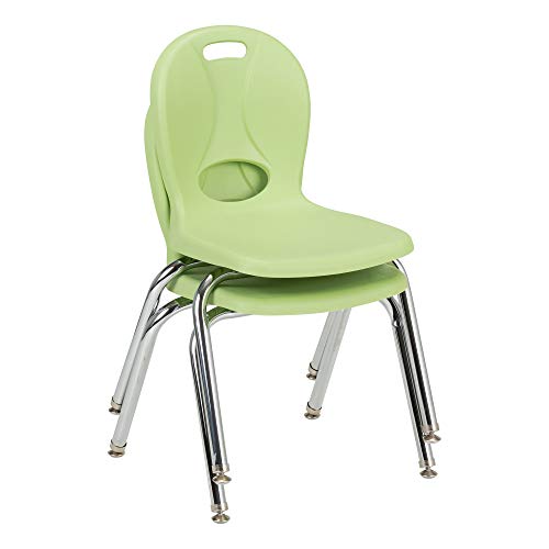 Cadeira da escola da série de estrutura, maçã verde - pacote de 4