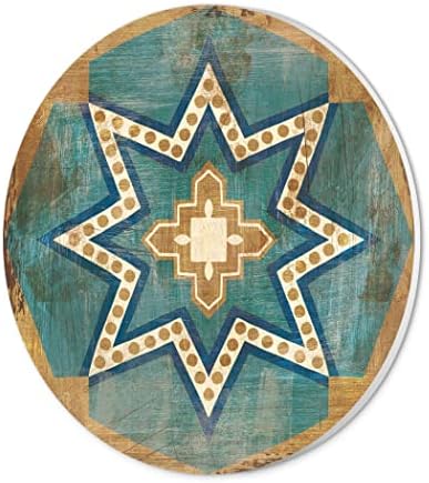 Tiles marroquinos Azul VII, Decoração da casa do Joyride, Planta de Decora de Decora de Joyride Home, 17 X17 Projetado
