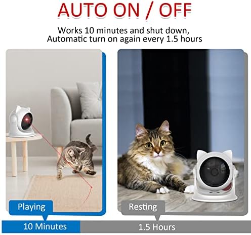 Saolife Automatic Cat Toys, brinquedos de gatos interativos a laser para gatos internos/gatinhos/cães, brinquedo a laser