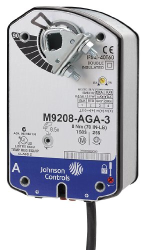 Johnson controla o Atuador elétrico M9220-BGA-3, 24 a 57 segundos, 24 Vac/DC